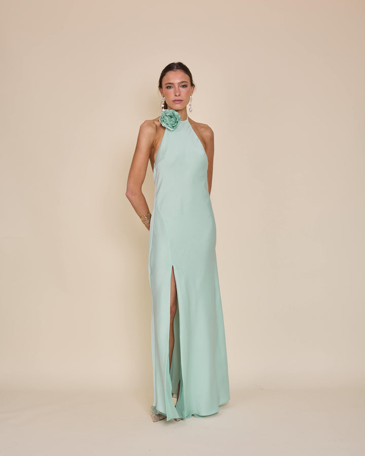 Vestido Bianca Verde Agua