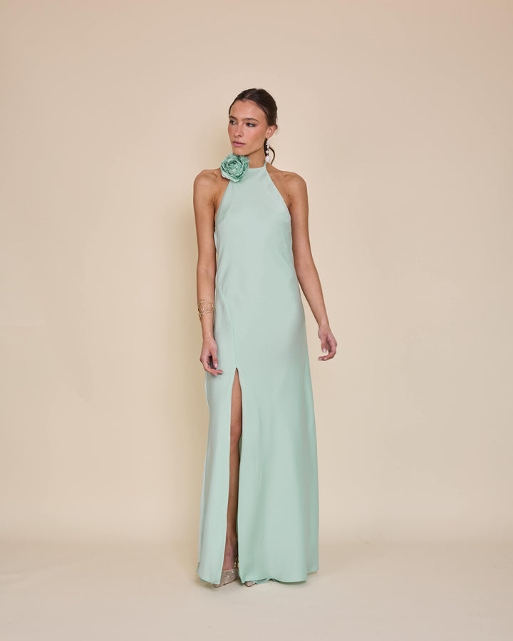 Vestido Bianca Verde Agua