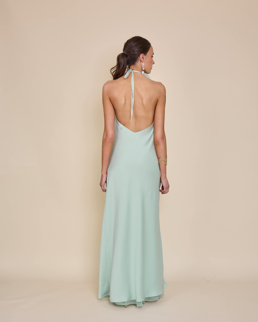 Vestido Bianca Verde Agua