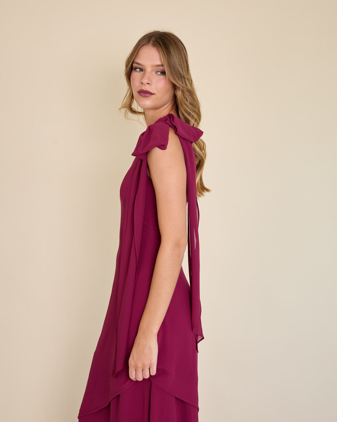 Vestido Josefina Magenta