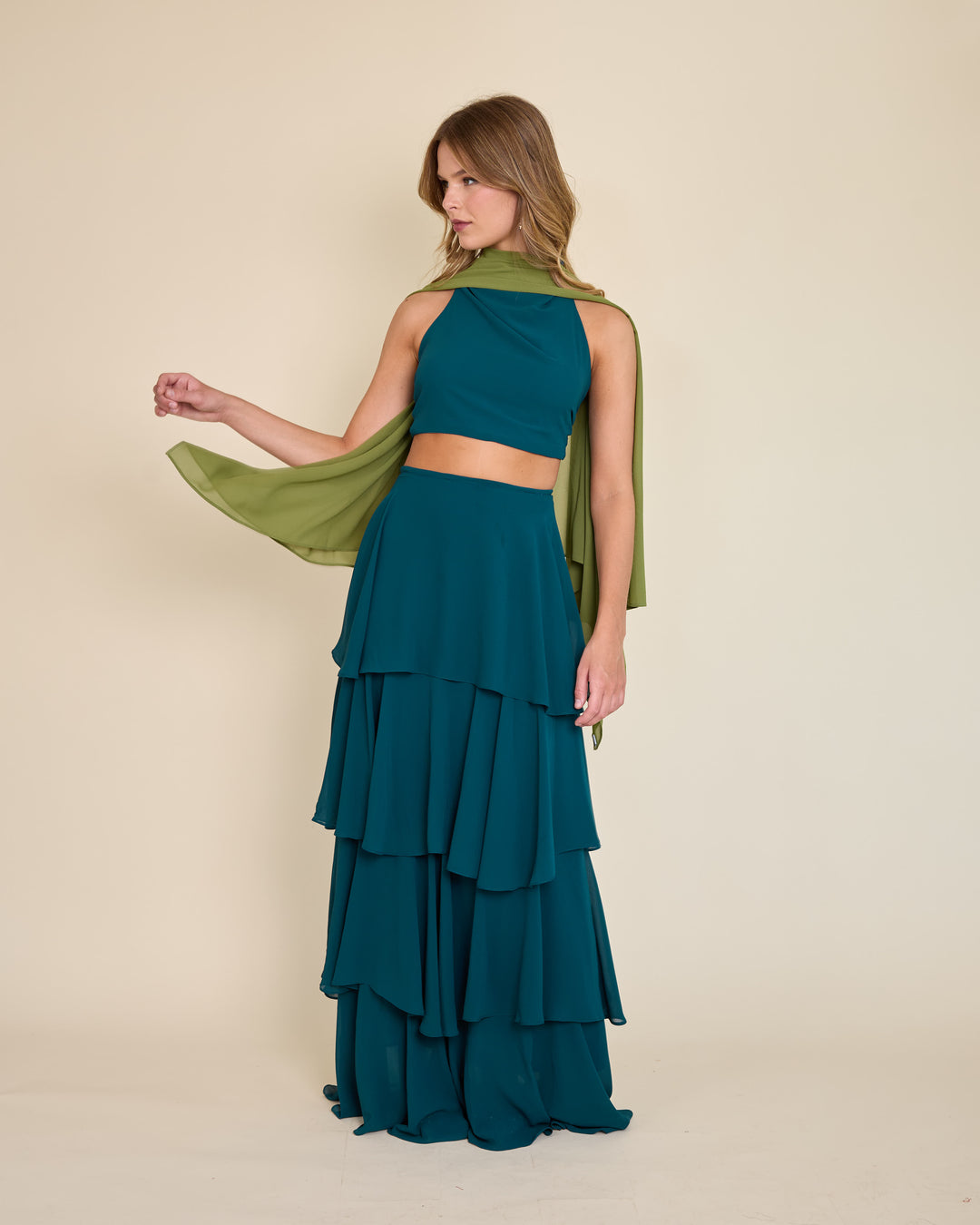 Capa Maite Verde Pistacho