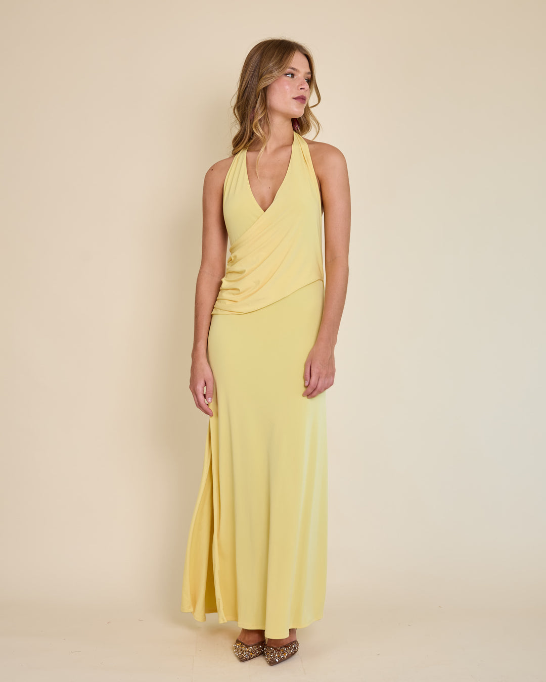 Vestido Julieta Amarillo Fuerte