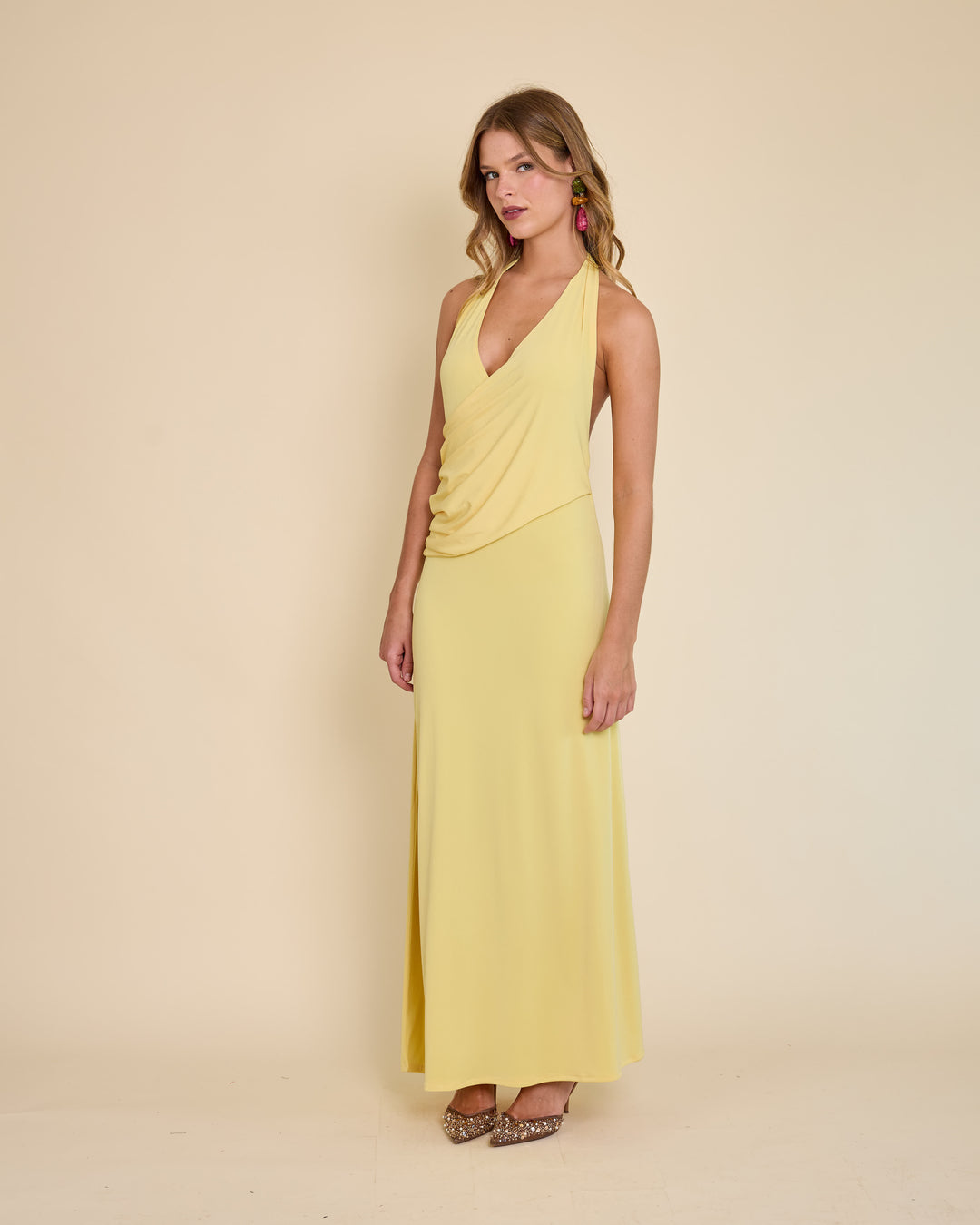 Vestido Julieta Amarillo Fuerte