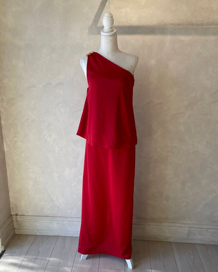 Falda Leonor Rojo