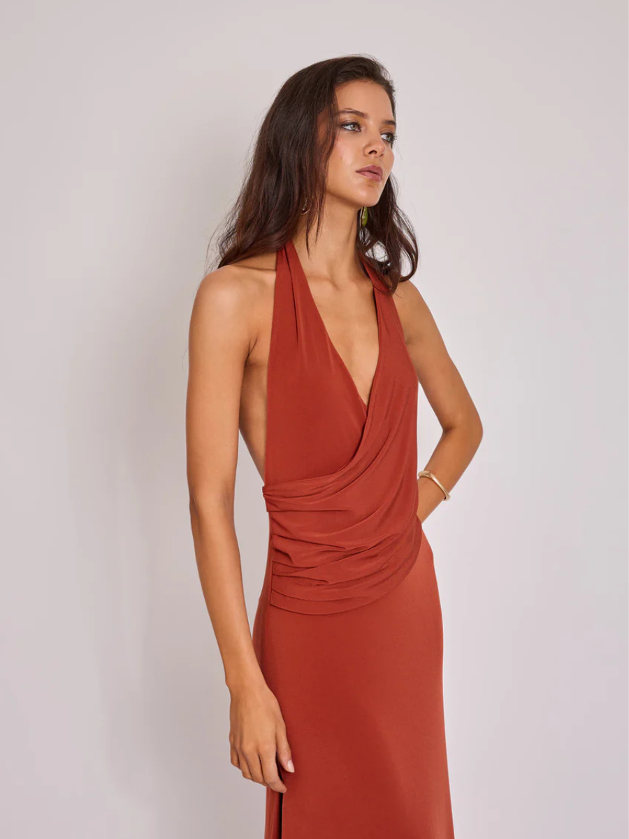 Vestido Julieta Terracota