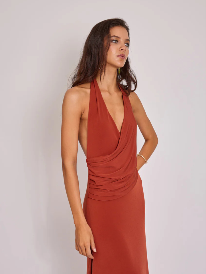 Vestido Julieta Terracota