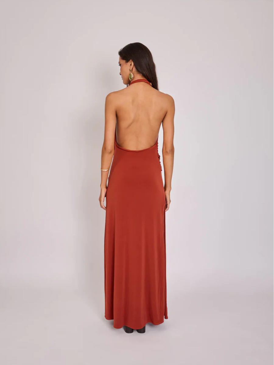 Vestido Julieta Terracota