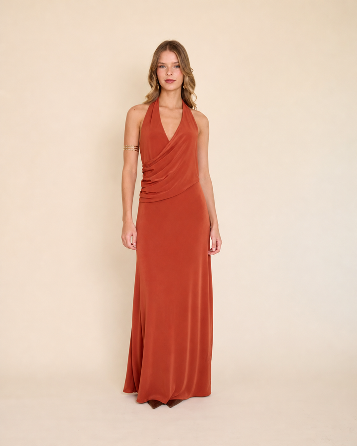 Vestido Julieta Terracota