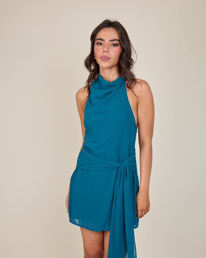 Vestido Nicole Petroleo