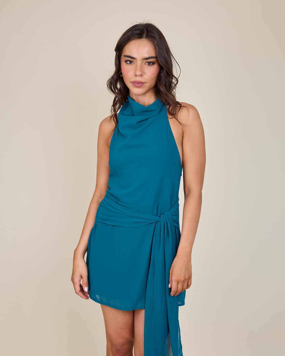 Vestido Nicole Petroleo