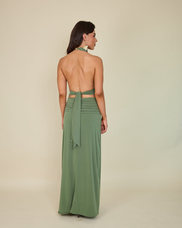 Falda Olivia Verde
