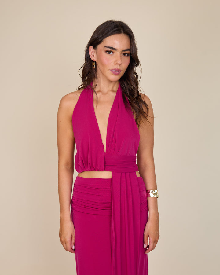 Top Olivia Fucsia