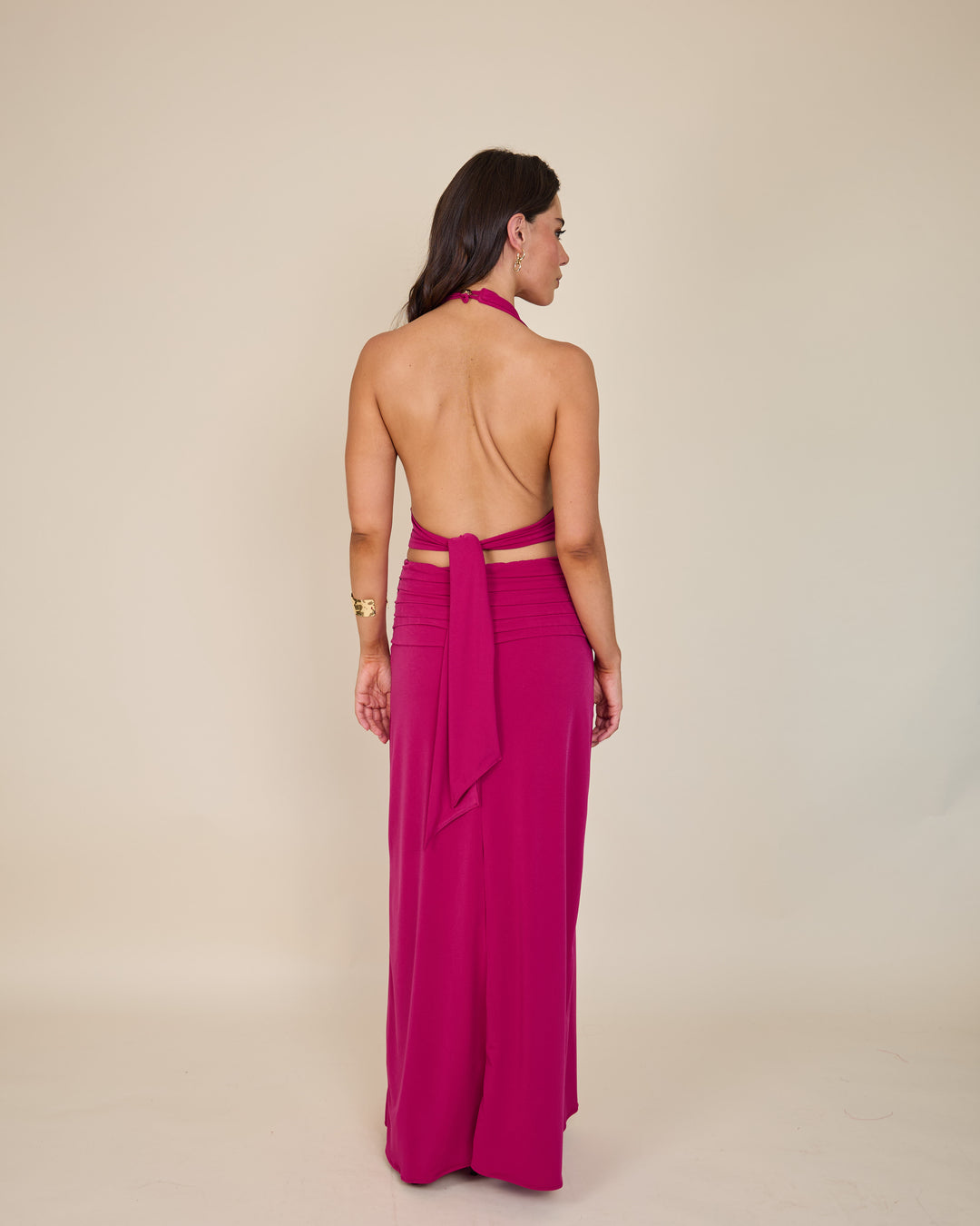 Falda Olivia Fucsia