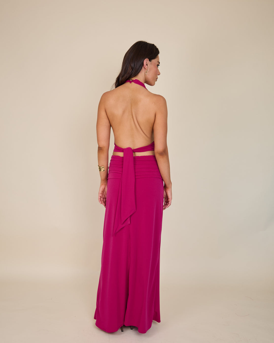 Falda Olivia Fucsia
