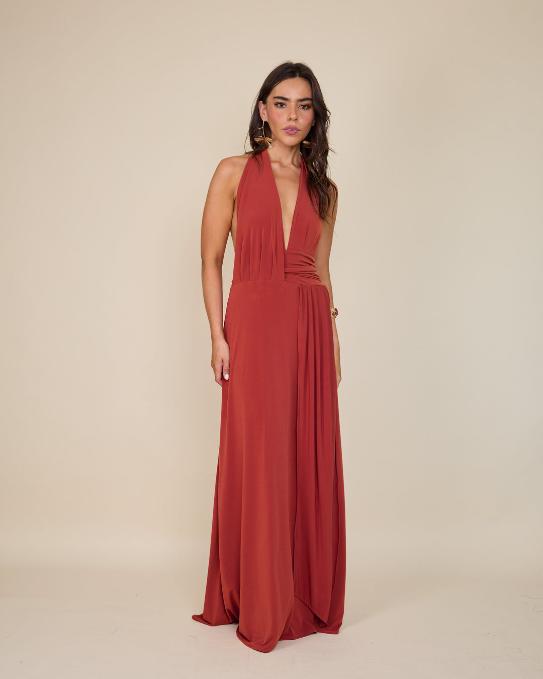 Vestido Isidora Terracota