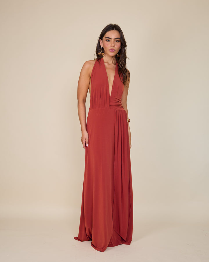 Vestido Isidora Terracota
