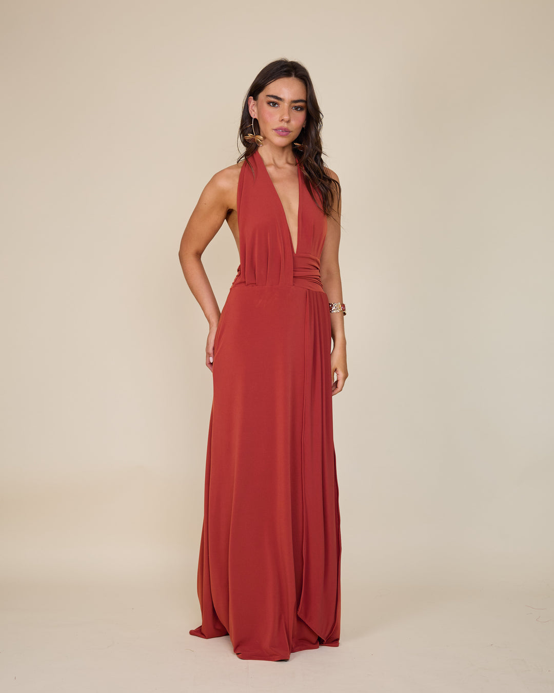 Vestido Isidora Terracota