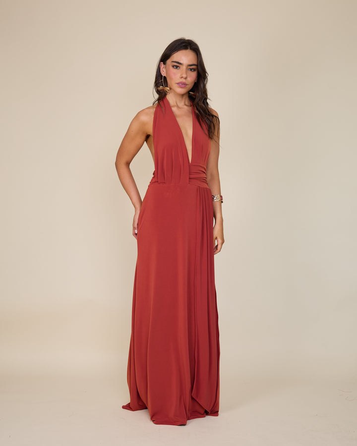 Vestido Isidora Terracota