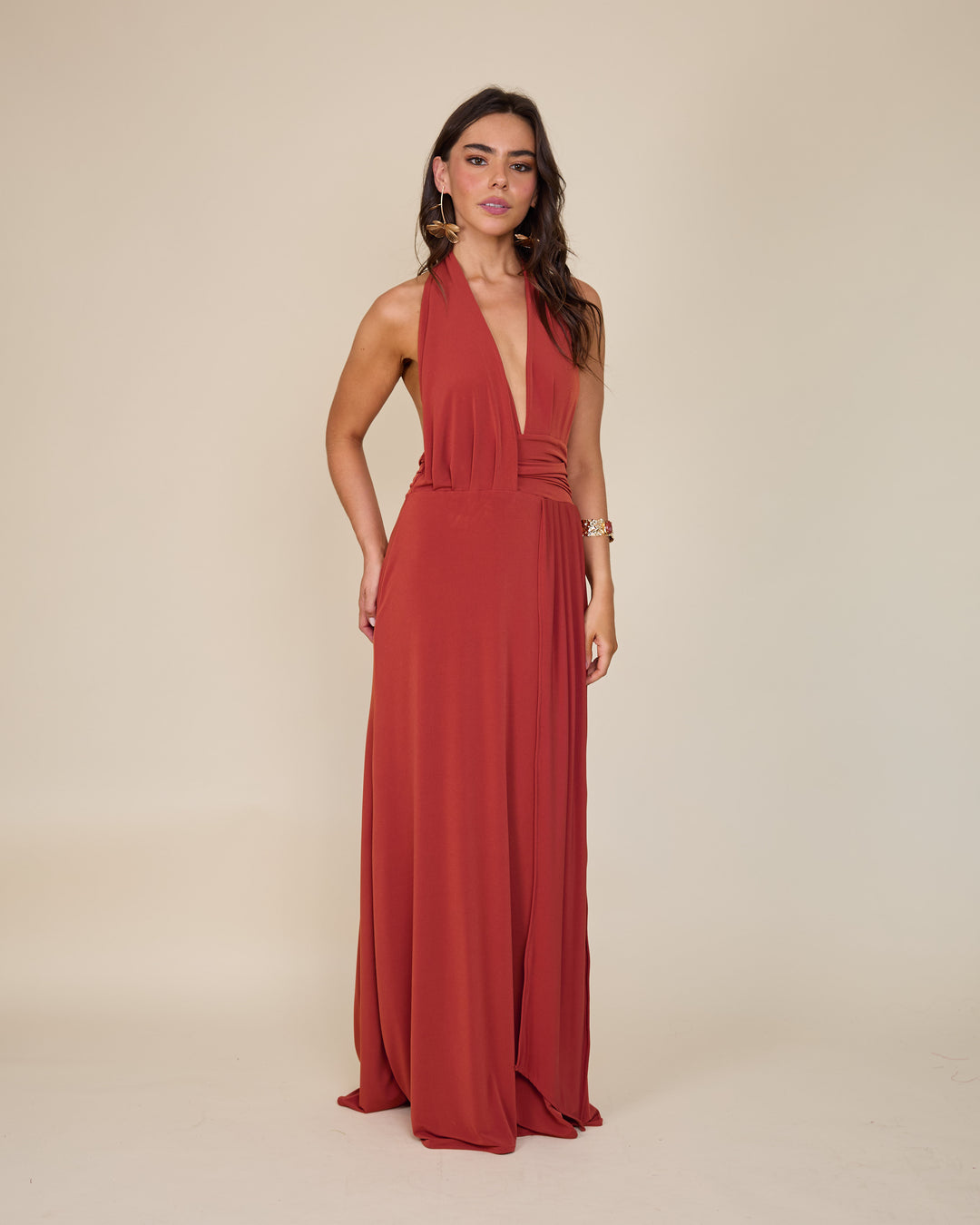 Vestido Isidora Terracota