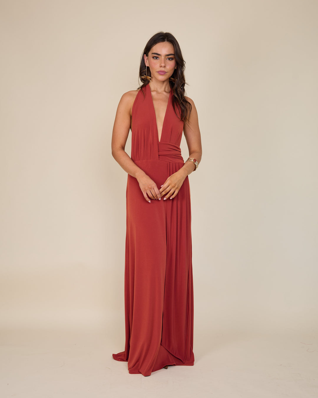 Vestido Isidora Terracota