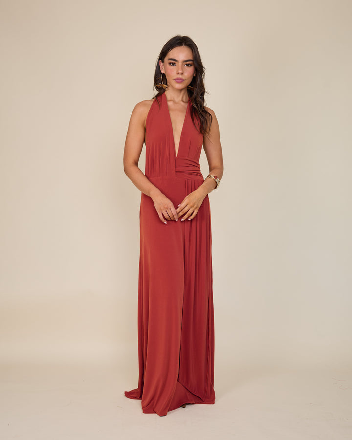 Vestido Isidora Terracota