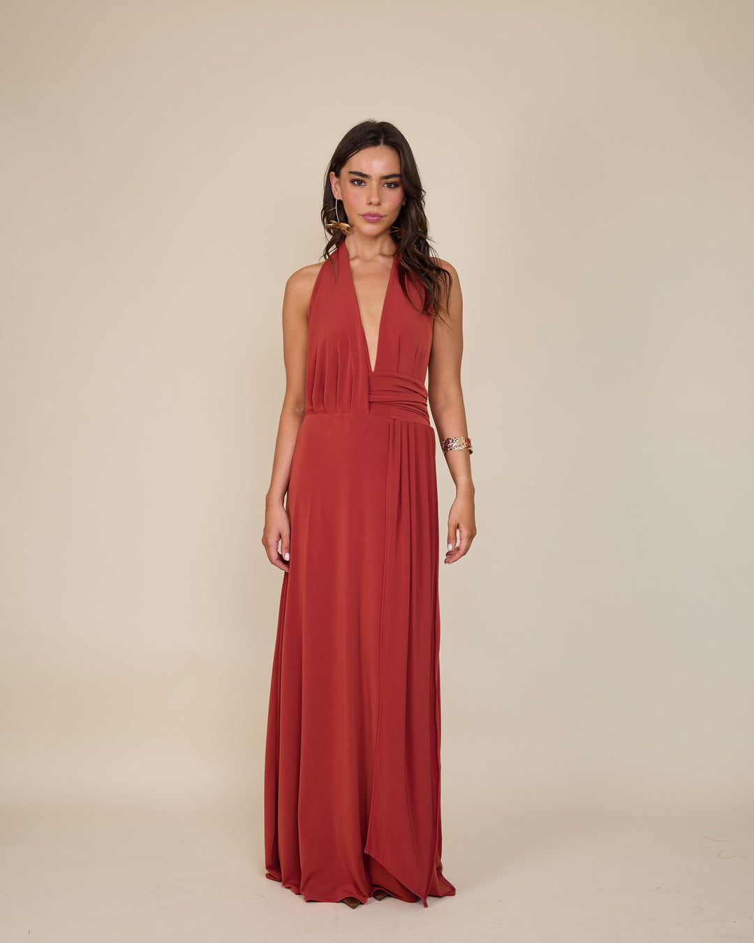 Vestido Isidora Terracota