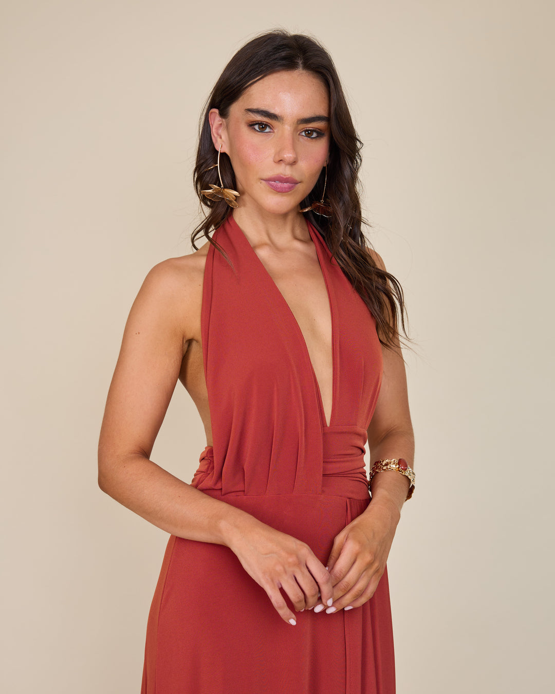 Vestido Isidora Terracota