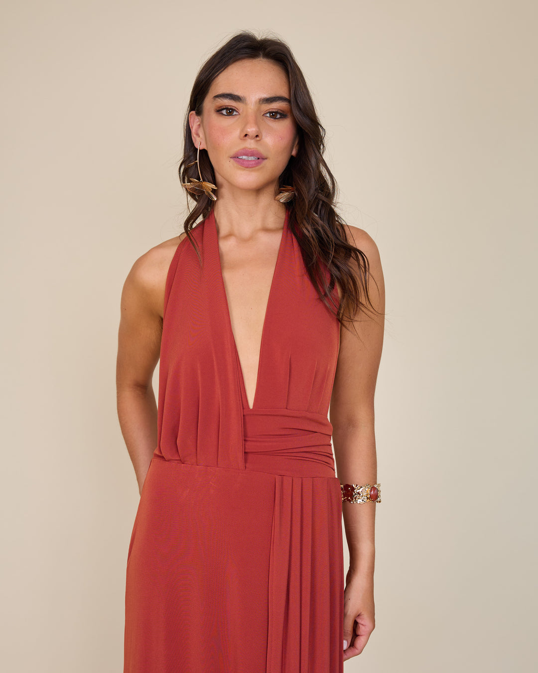 Vestido Isidora Terracota