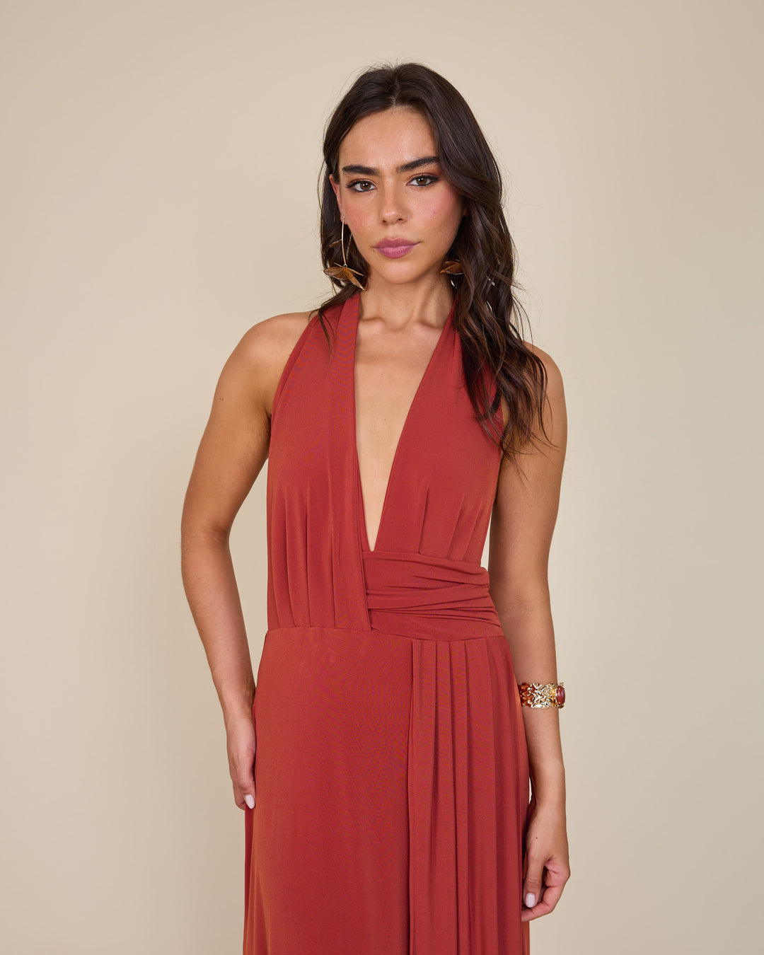 Vestido Isidora Terracota