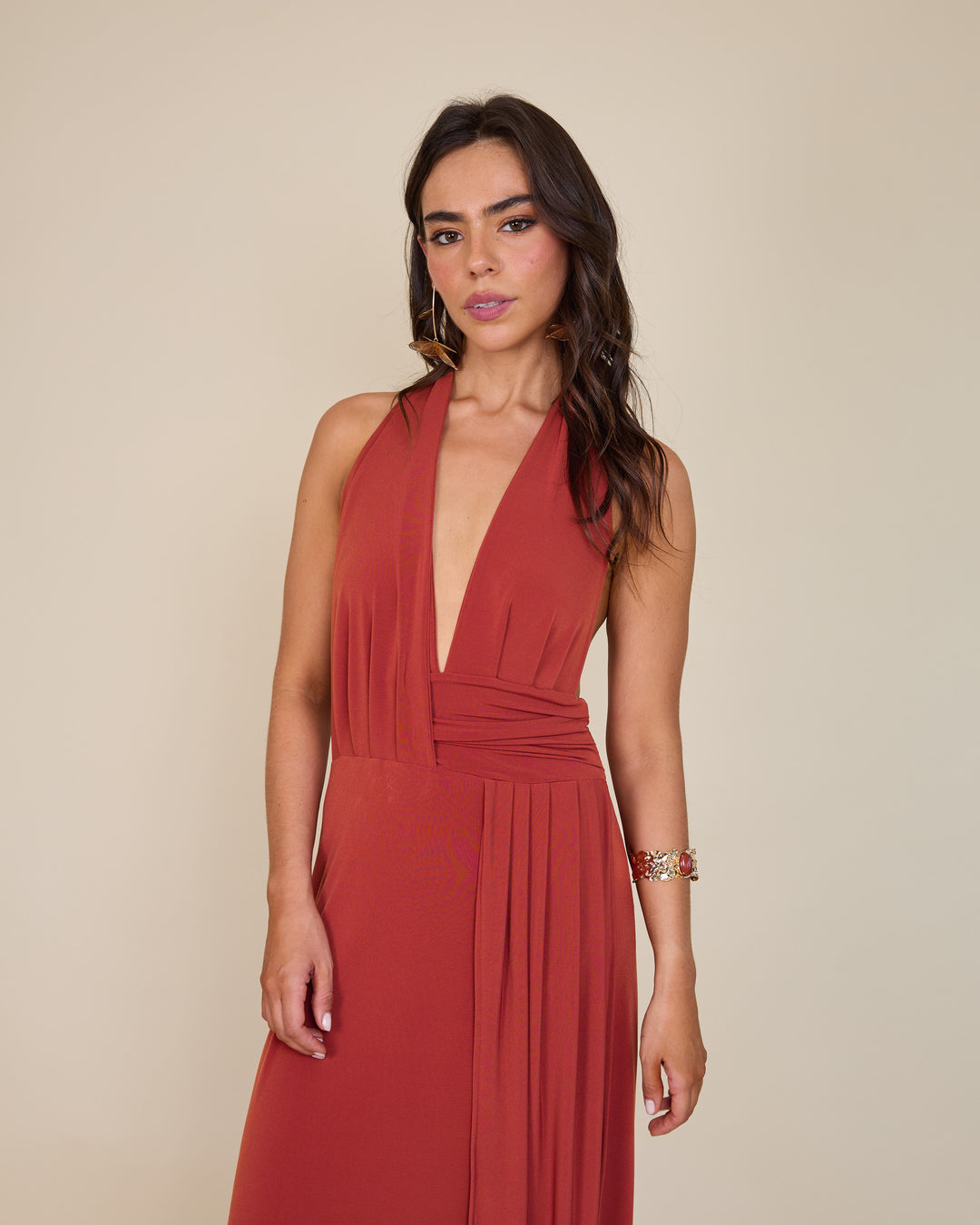 Vestido Isidora Terracota