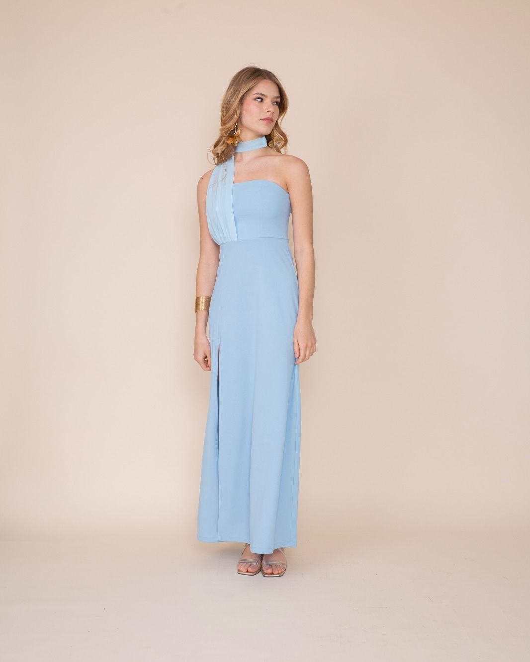 Vestido Genova Celeste