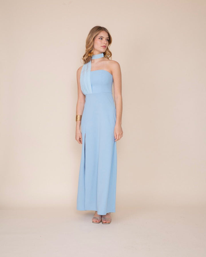 Vestido Genova Celeste