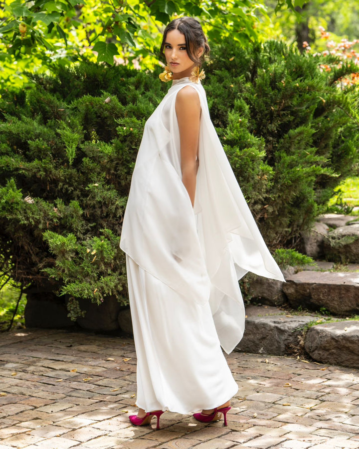 Capa Gasa Blanca Novia