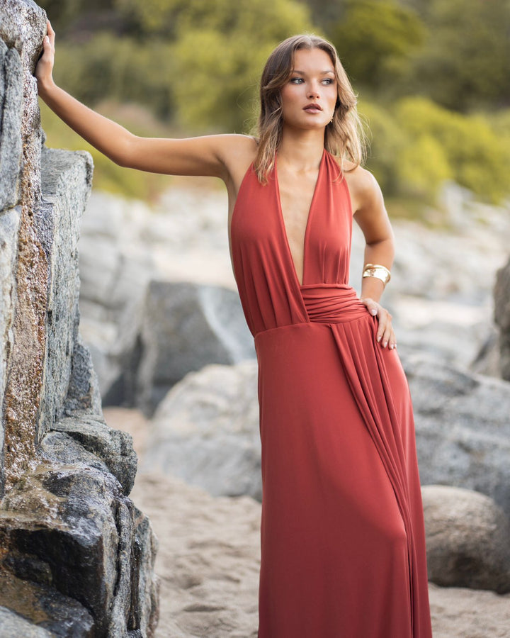 Vestido Isidora Terracota