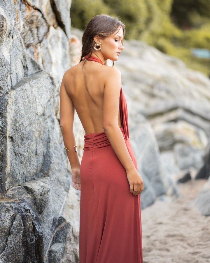 Vestido Isidora Terracota