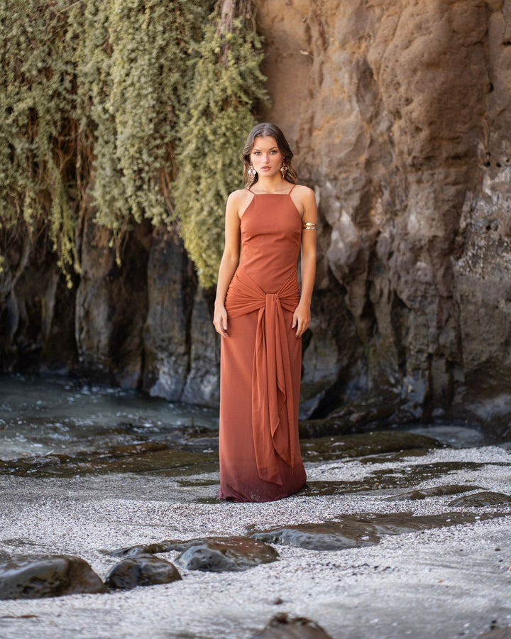 Vestido Federica Terracota