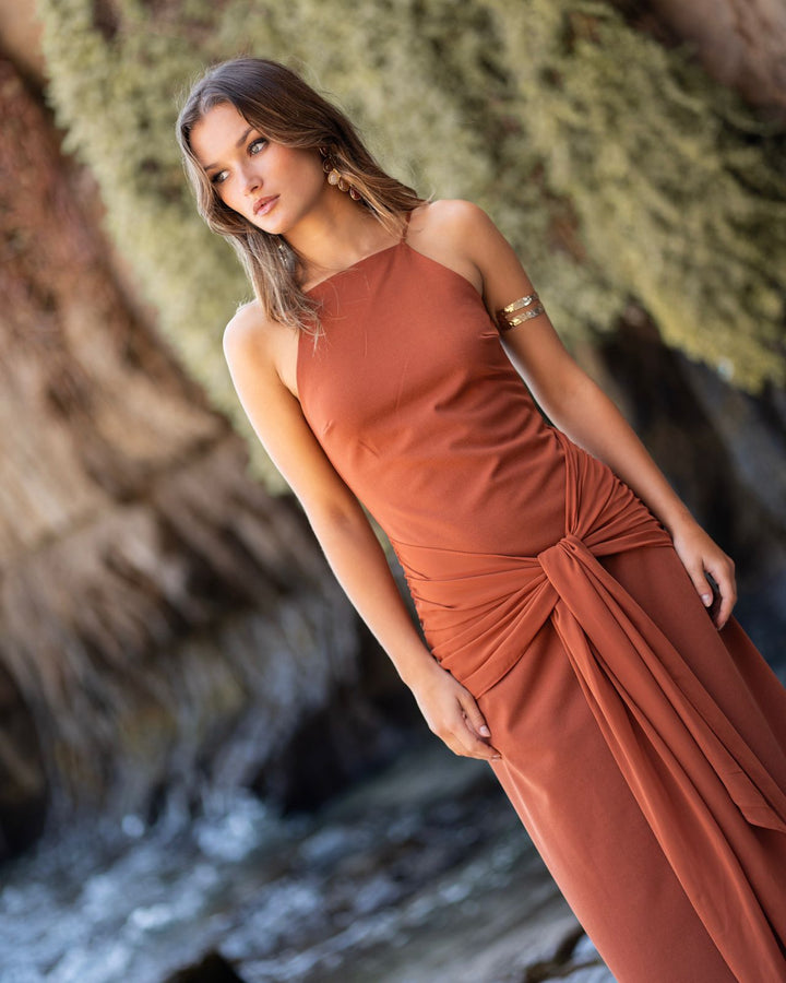 Vestido Federica Terracota