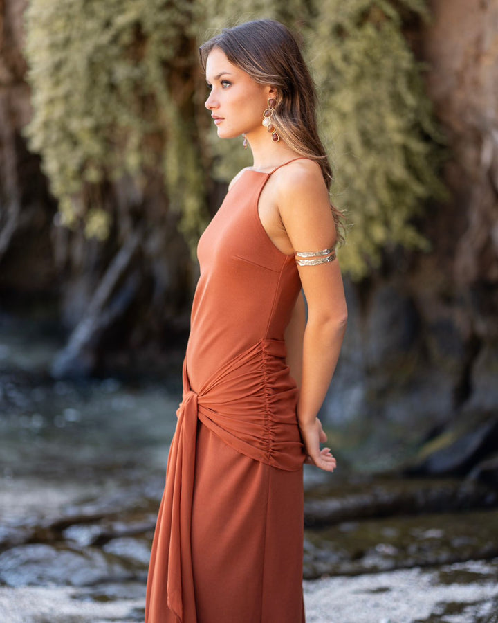 Vestido Federica Terracota