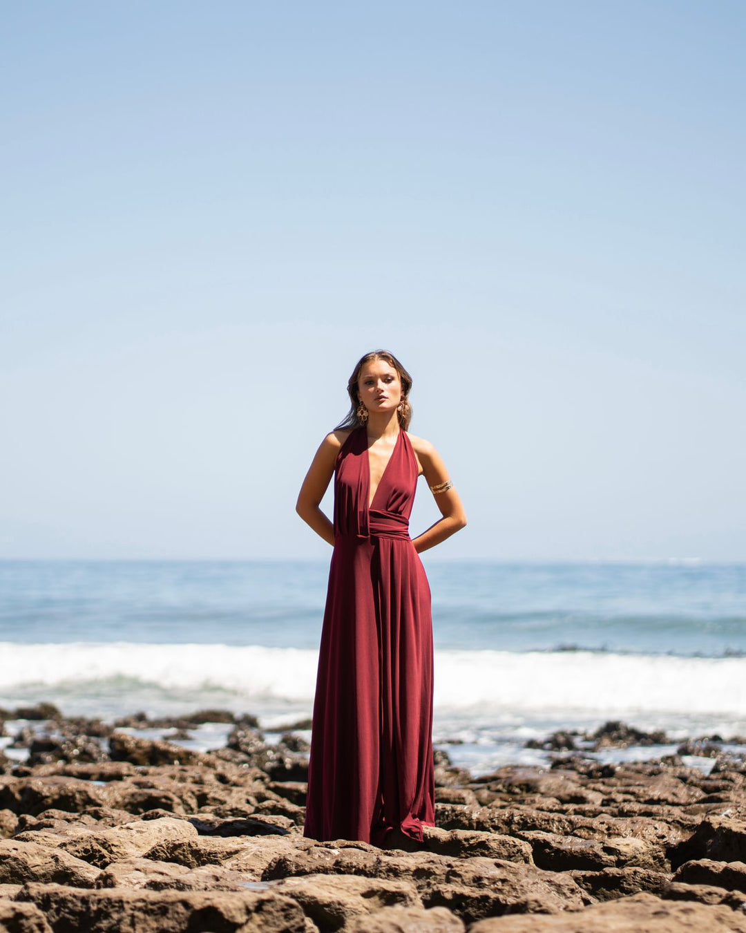 Vestido Isidora Burdeo