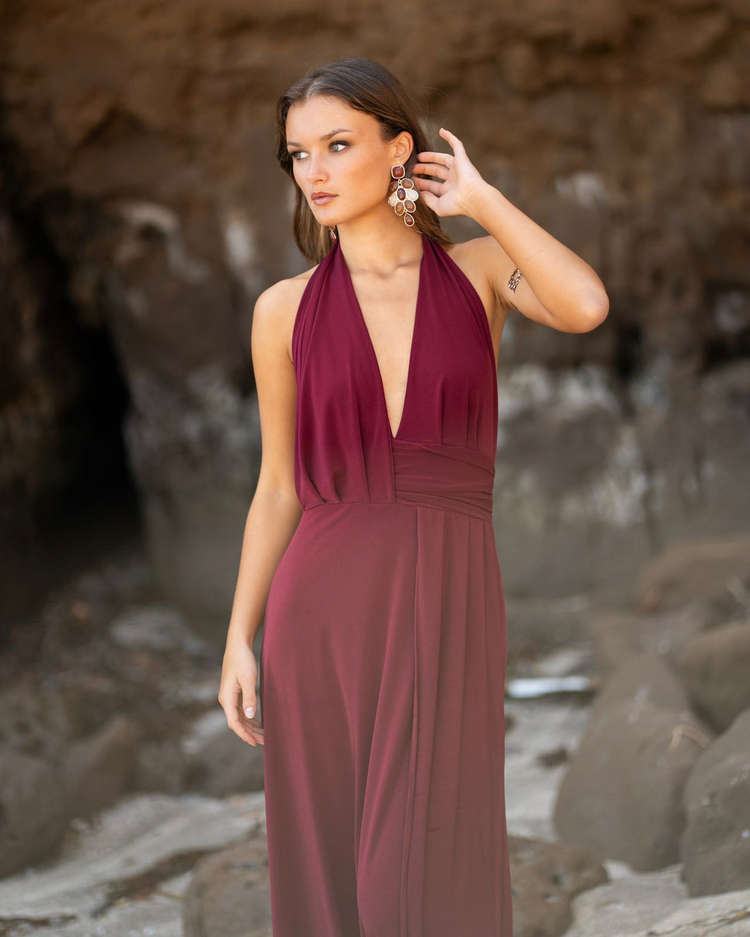 Vestido Isidora Burdeo