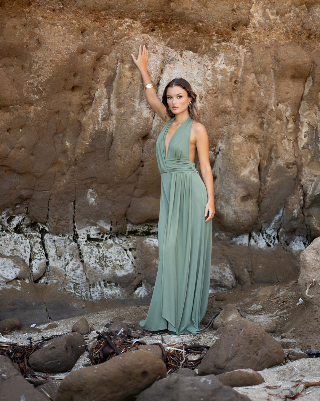 Vestido Isidora Verde Oliva