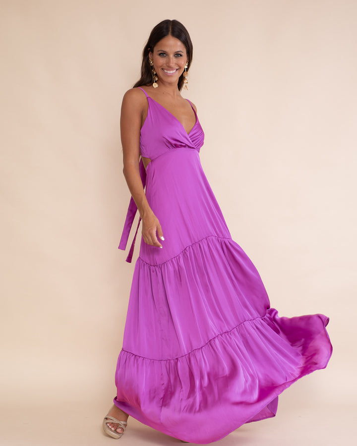 Vestido Leticia Magenta Claro