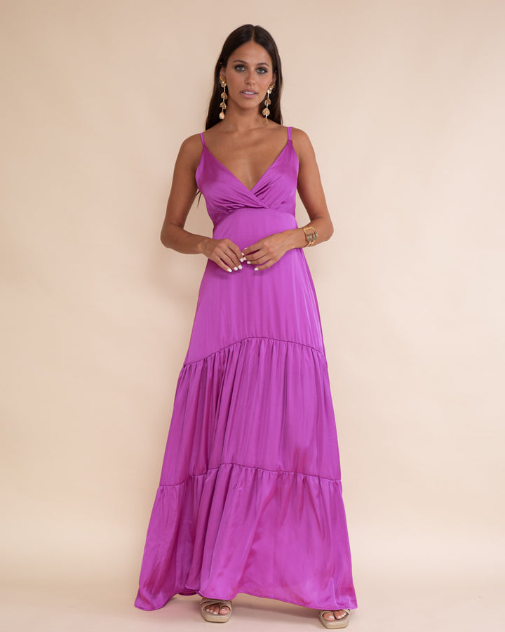 Vestido Leticia Magenta Claro