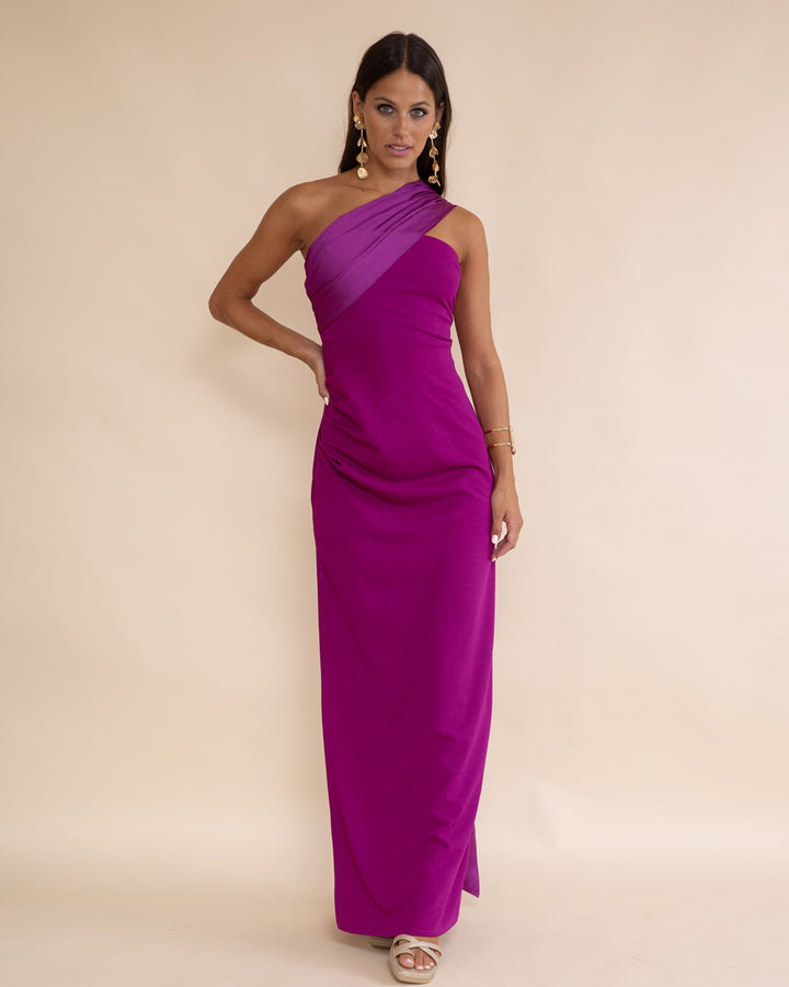 Vestido Lerida Magenta Oscuro
