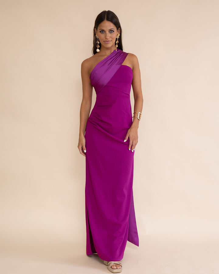Vestido Lerida Magenta Oscuro