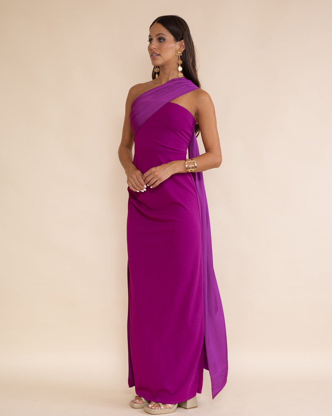 Vestido Lerida Magenta Oscuro
