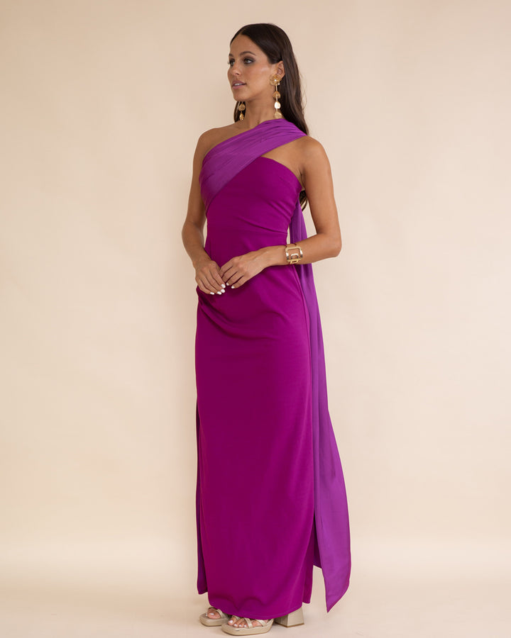 Vestido Lerida Magenta Oscuro