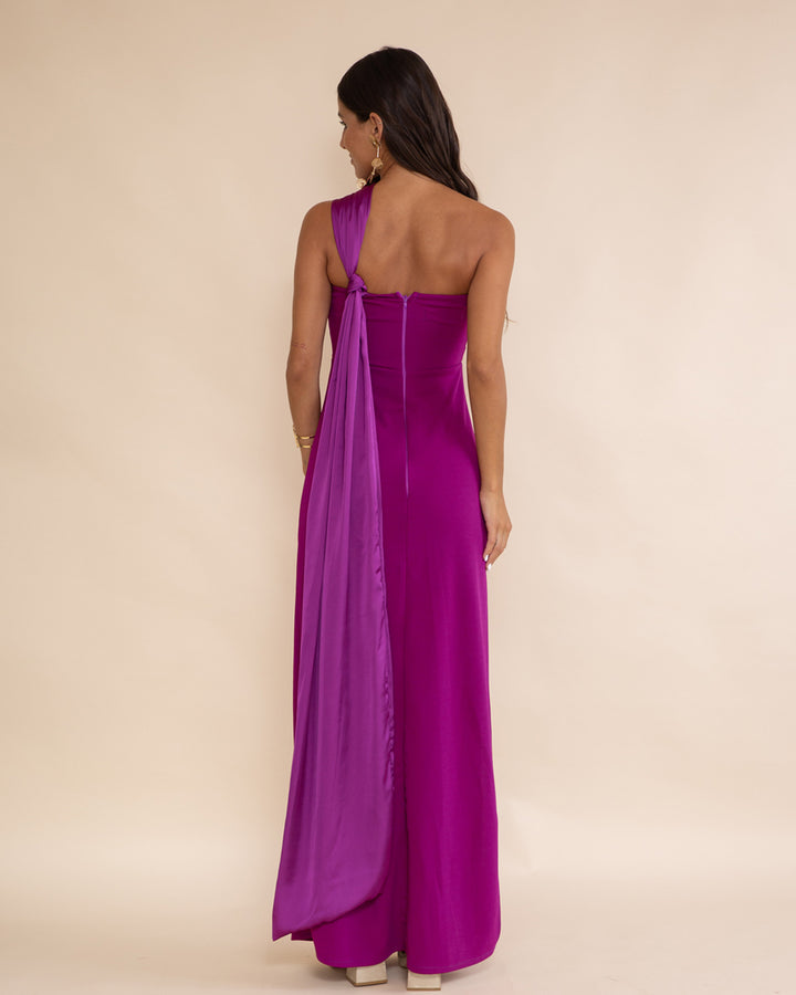 Vestido Lerida Magenta Oscuro