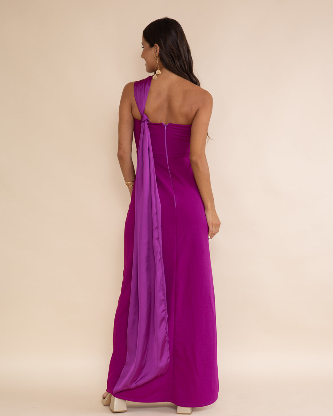 Vestido Lerida Magenta Oscuro