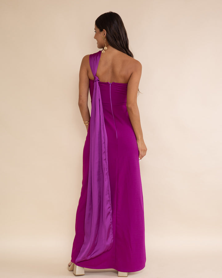 Vestido Lerida Magenta Oscuro
